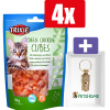 Trixie Premio Blokjes Kaas En Kip - 50 Gr - 4 Stuks - Inclusief PetsHome Goudkleurige Adreskoker