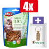 Trixie Premio Hearts Barbecue - 50 Gr - 4 Stuks - Inclusief PetsHome Goudkleurige Adreskoker