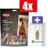 Trixie Premio 4 Superfoods - Kip Eend Rund - 4 x 100 Gr - 4 Stuks - Inclusief PetsHome Goudkleurige Adreskoker