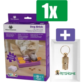 Nina Ottosson Hondenspel Dog Brick Small - Inclusief PetsHome Goudkleurige Adreskoker