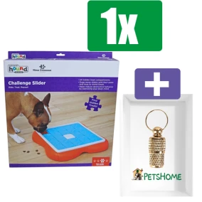 Nina Ottosson Hondenspel Challenge Slider - Inclusief PetsHome Goudkleurige Adreskoker