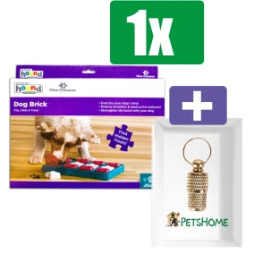 Nina Ottosson Hondenspel Dog Brick - Inclusief PetsHome Goudkleurige Adreskoker