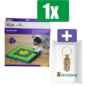 Nina Ottosson Hondenspel Multi Puzzle - Inclusief PetsHome Goudkleurige Adreskoker