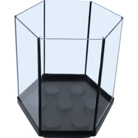 Boon Aquarium Hexagon Zwarte Kit 29X30 Cm