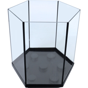 Boon Aquarium Hexagon Zwarte Kit 35X35 Cm