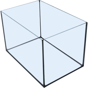 Boon Aquarium Gelijmd Zwarte Kit 30X20X20
  Cm 