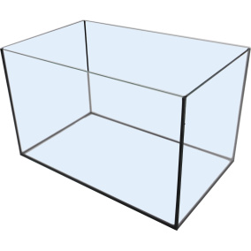 Boon Aquarium Gelijmd Zwarte Kit 45X28X28
  Cm 