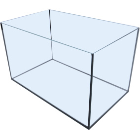 Boon Aquarium Gelijmd Zwarte Kit 50X31X30
  Cm 