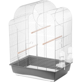 Interzoo Vogelkooi Big Eliza Zlver/Grijs
