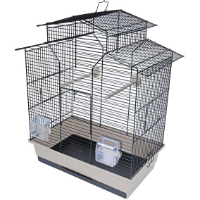 Interzoo Vogelkooi Iza 2 Zwart/Beige