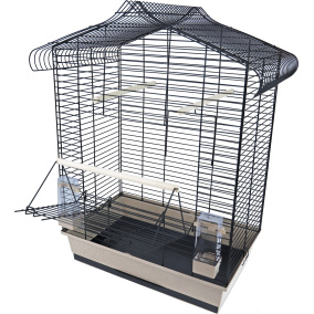 Interzoo Vogelkooi Vega Zwart/Beige