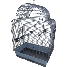 Interzoo Vogelkooi Sonia Zwart / Grijs