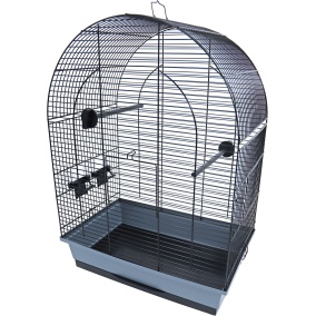 Interzoo Vogelkooi Lusi 2 Zwart / Grijs