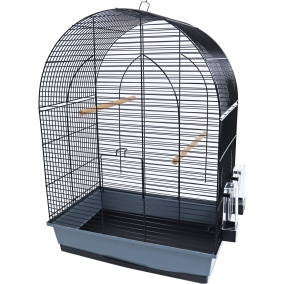 Interzoo Vogelkooi Lusi 3 Zwart / Grijs