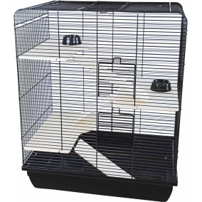 Interzoo Rattenkooi Remy Wood Zwart/Zwart