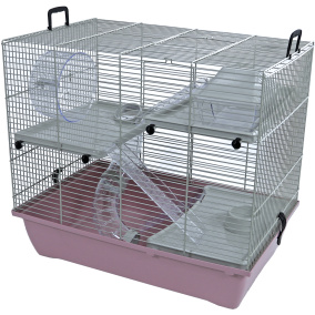 Interzoo Hamsterkooi Pinky 3 Pastel Roze