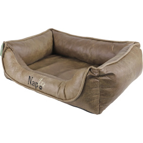 Napzzz Divan Leatherlook Duo D.Bruin/Br 80X60Cm
