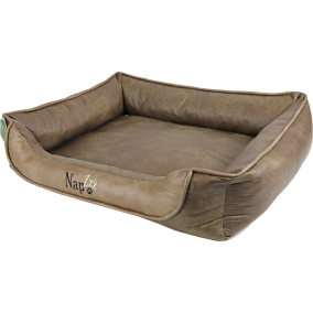 Napzzz Divan Leatherlook Duo D.Brn/Brn 100X80Cm