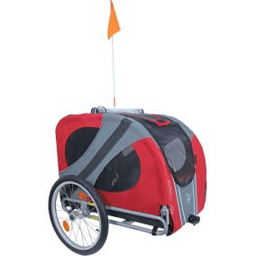 Doggyride Fietskar Novel 20 Rood/Grijs Cabin Only