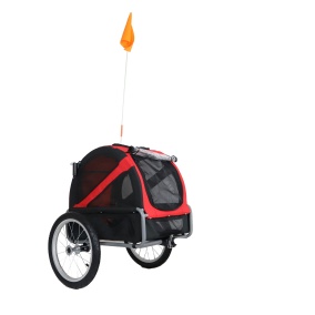 Doggyride Fietskar Mini 20 Rood/Zwart Cabin Only