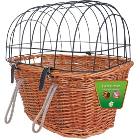 Boon Fietsmand Riet Voorop Met Metaal Rek