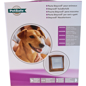 Petsafe Huisdierdeur Bruin/Transparant 755