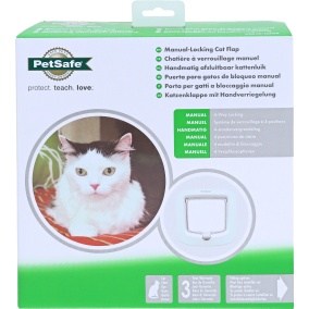 Petsafe Kattendeur Handm. 4Lock Wit Ppa19-16732