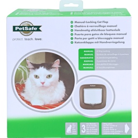 Petsafe Kattendeur Handm.4Lock Bruin Ppa19-16731