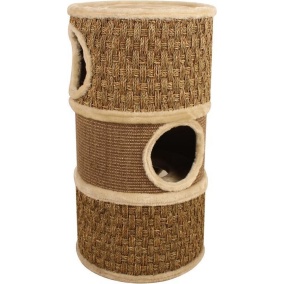 Adori Krabton Zeegras Kyra - Krabpalen - Ø37.5x70 cm Bruin Beige