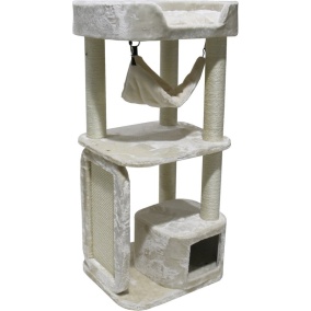 Adori Krabpaal Coco 55x50x117 cm - Krabpalen - Ivoor&Wit