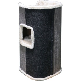 Adori Krabton Javana - Krabpalen - Ø40x75 cm Wit Grijs Zwart