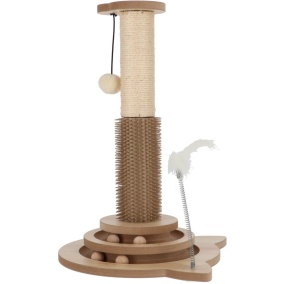 Adori Kattenkrabspel Mika - Kattenspeelgoed - 32x32x49 cm