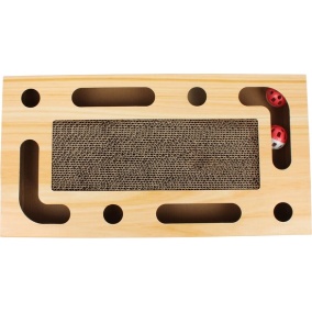 Adori Kartonnen Krabplank Rox - Krabpalen - 48x25x5 cm Bruin