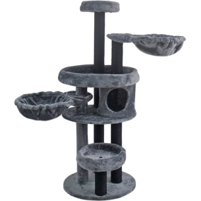 Adori Krabpaal Mercedes 60x48x150 cm - Krabpalen - Antraciet&Grijs