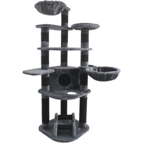 Adori Krabpaal Billou 60x60x180 cm - Krabpalen - Grijs&Grijs