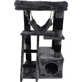 Adori Krabpaal Loulou 55x40x95 cm - Krabpalen - Grijs&Grijs