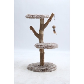 Adori Krabpaal Izzi - Krabpalen - 45x45x86 cm Wit Bruin