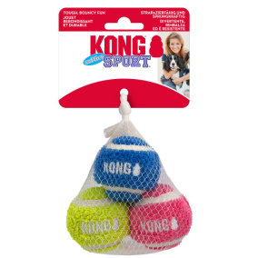 Kong hond sport softies balls 3 stuks assortie small