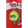 Kong hond Squeakair tennisbal met piep en touw, medium