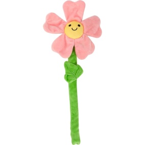 Fofos Krinkel Bloem Roze Met Touwsteel -
  39X17X4 Cm