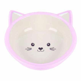 Happy Pet Voerbak Kitten Roze / Creme 200 Ml