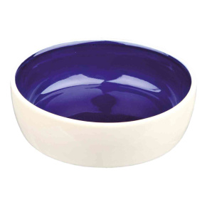 Trixie Voerbak Kat Keramiek Creme / Blauw 13 Cm 300 Ml