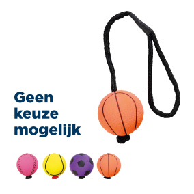 Trixie Sportbal Aan Touw Schuimrubber
  Drijvend Assorti - 6X6X30 Cm