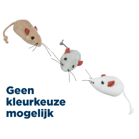 Trixie Pluche Muizen Assorti - 5 Cm 24 St