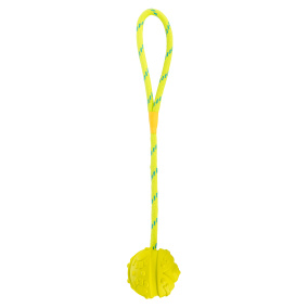 Trixie Bal Aan Touw Natuurrubber Drijvend
  Limegroen - 7 Cm / 35 Cm