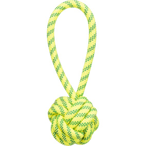 Trixie Aquatoy Touw Met Bal Drijvend
  Polyester Geel / Groen - 7X7X21 Cm