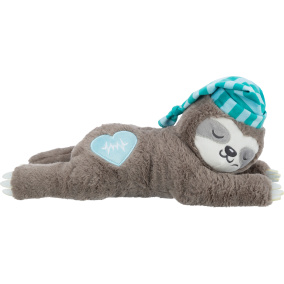 Trixie Pluche Luiaard Grijs Met Heartbeat
  Voor Puppy - 34 Cm