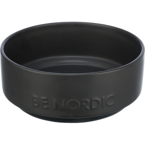 Trixie Be Nordic Voerbak Hond Keramiek / Rubber Zwart 18 Cm