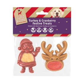 Cupid & Comet Xmas Festive Gevulde Santa En Rendier 100 Gr