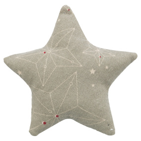 Trixie Xmas Speelkussen Ster Met Catnip Katoen Beige 10 Cm
